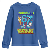 Funny I Survived 67 Days Of School Youth Sweatshirt Six Seven Meme Pixel Game Gen Alpha - Wonder Print Shop