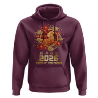 Chinese New Year 2026 Year of The Horse Hoodie Golden Zodiac Horse - Wonder Print Shop