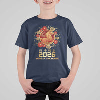 Chinese New Year 2026 Year of The Horse T Shirt For Kid Golden Zodiac Horse - Wonder Print Shop