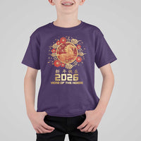 Chinese New Year 2026 Year of The Horse T Shirt For Kid Golden Zodiac Horse - Wonder Print Shop
