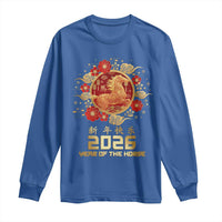 Chinese New Year 2026 Year of The Horse Long Sleeve Shirt Golden Zodiac Horse - Wonder Print Shop