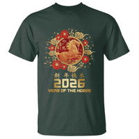 Chinese New Year 2026 Year of The Horse T Shirt Golden Zodiac Horse - Wonder Print Shop