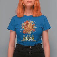 Chinese New Year 2026 Year of The Horse T Shirt For Women Golden Zodiac Horse - Wonder Print Shop