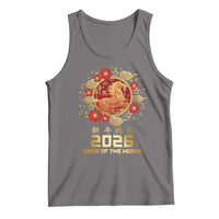 Chinese New Year 2026 Year of The Horse Tank Top Golden Zodiac Horse - Wonder Print Shop