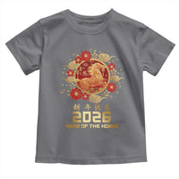Chinese New Year 2026 Year of The Horse Toddler T Shirt Golden Zodiac Horse - Wonder Print Shop