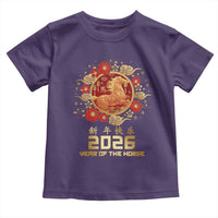 Chinese New Year 2026 Year of The Horse Toddler T Shirt Golden Zodiac Horse - Wonder Print Shop