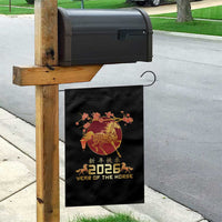 Chinese New Year 2026 Year of The Horse Garden Flag Cherry Blossom - Wonder Print Shop