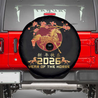 Chinese New Year 2026 Year of The Horse Spare Tire Cover Cherry Blossom - Wonder Print Shop
