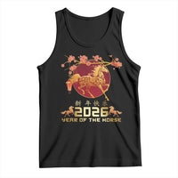 Chinese New Year 2026 Year of The Horse Tank Top Cherry Blossom - Wonder Print Shop