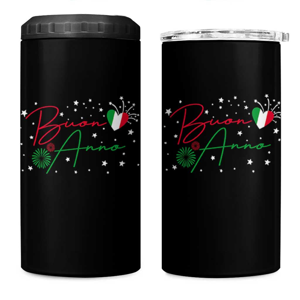Funny Buon Anno Itlalian New Year 4 in 1 Can Cooler Tumbler - Wonder Print Shop