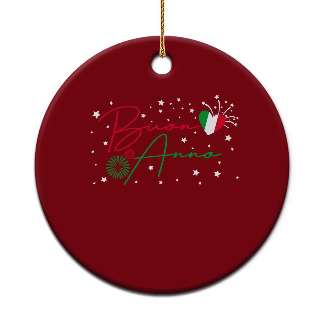 Funny Buon Anno Itlalian New Year Ceramic Ornament - Wonder Print Shop