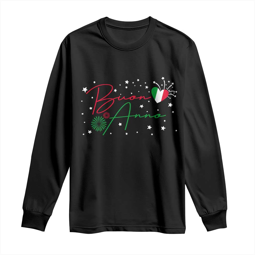 Funny Buon Anno Itlalian New Year Long Sleeve Shirt - Wonder Print Shop