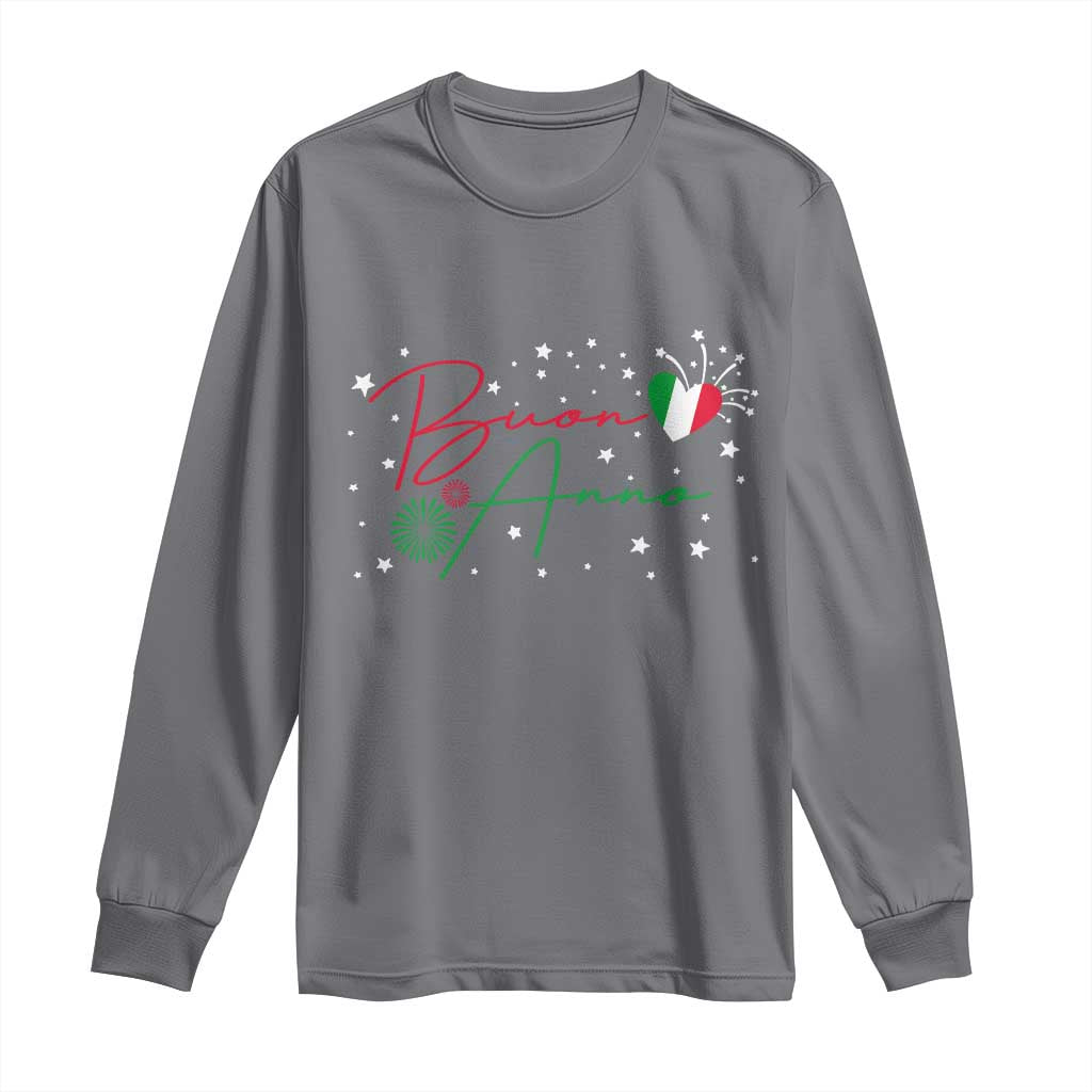 Funny Buon Anno Itlalian New Year Long Sleeve Shirt - Wonder Print Shop