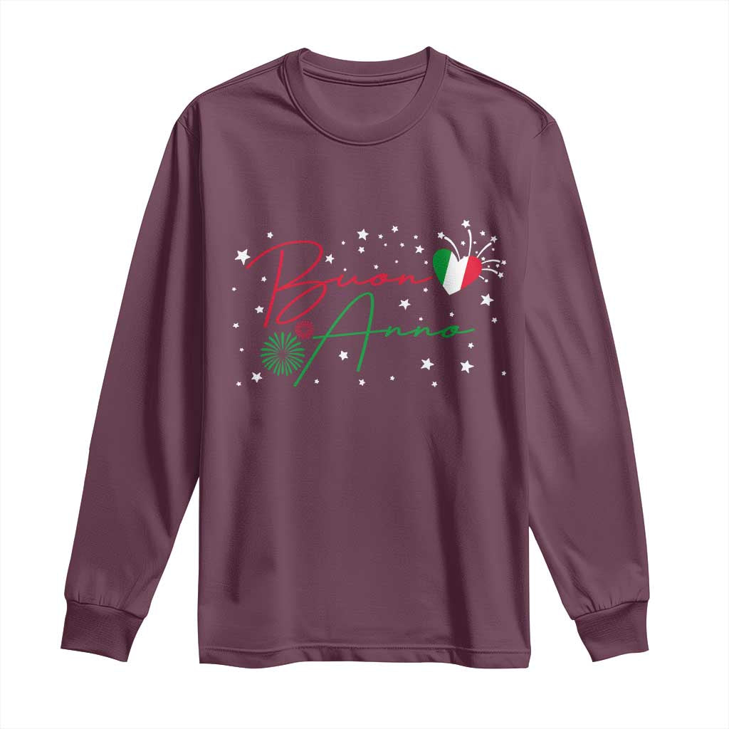 Funny Buon Anno Itlalian New Year Long Sleeve Shirt - Wonder Print Shop