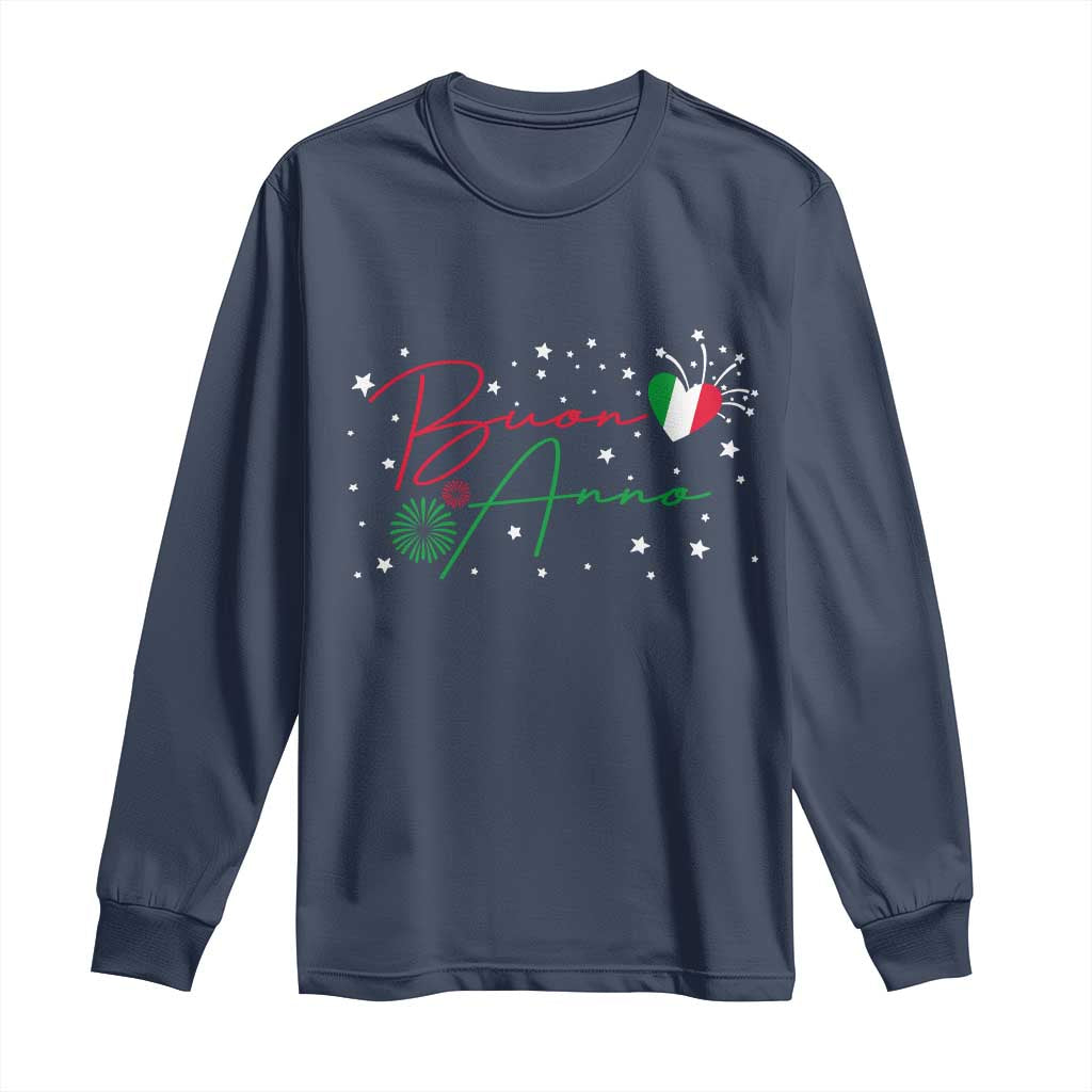 Funny Buon Anno Itlalian New Year Long Sleeve Shirt - Wonder Print Shop