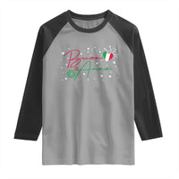 Funny Buon Anno Itlalian New Year Raglan Shirt - Wonder Print Shop
