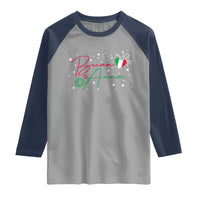 Funny Buon Anno Itlalian New Year Raglan Shirt - Wonder Print Shop