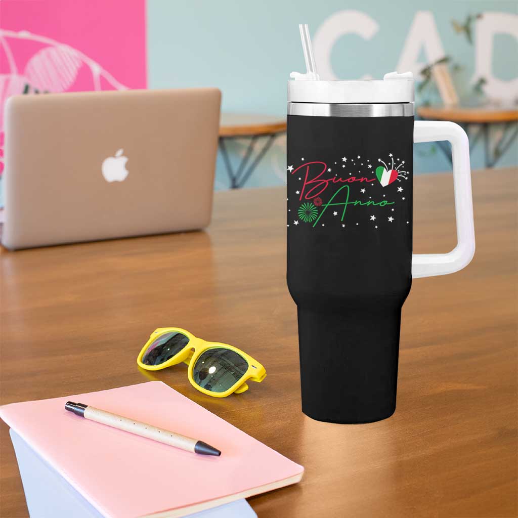 Funny Buon Anno Itlalian New Year Tumbler With Handle - Wonder Print Shop
