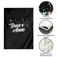 Funny Buon Anno Itlalian New Year Garden Flag Italy Heart - Wonder Print Shop