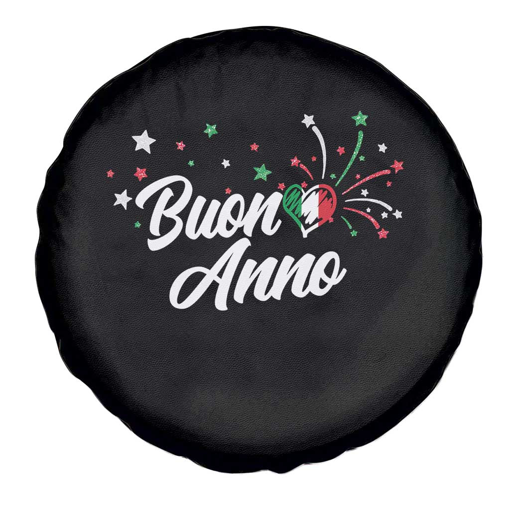 Funny Buon Anno Itlalian New Year Spare Tire Cover Italy Heart - Wonder Print Shop