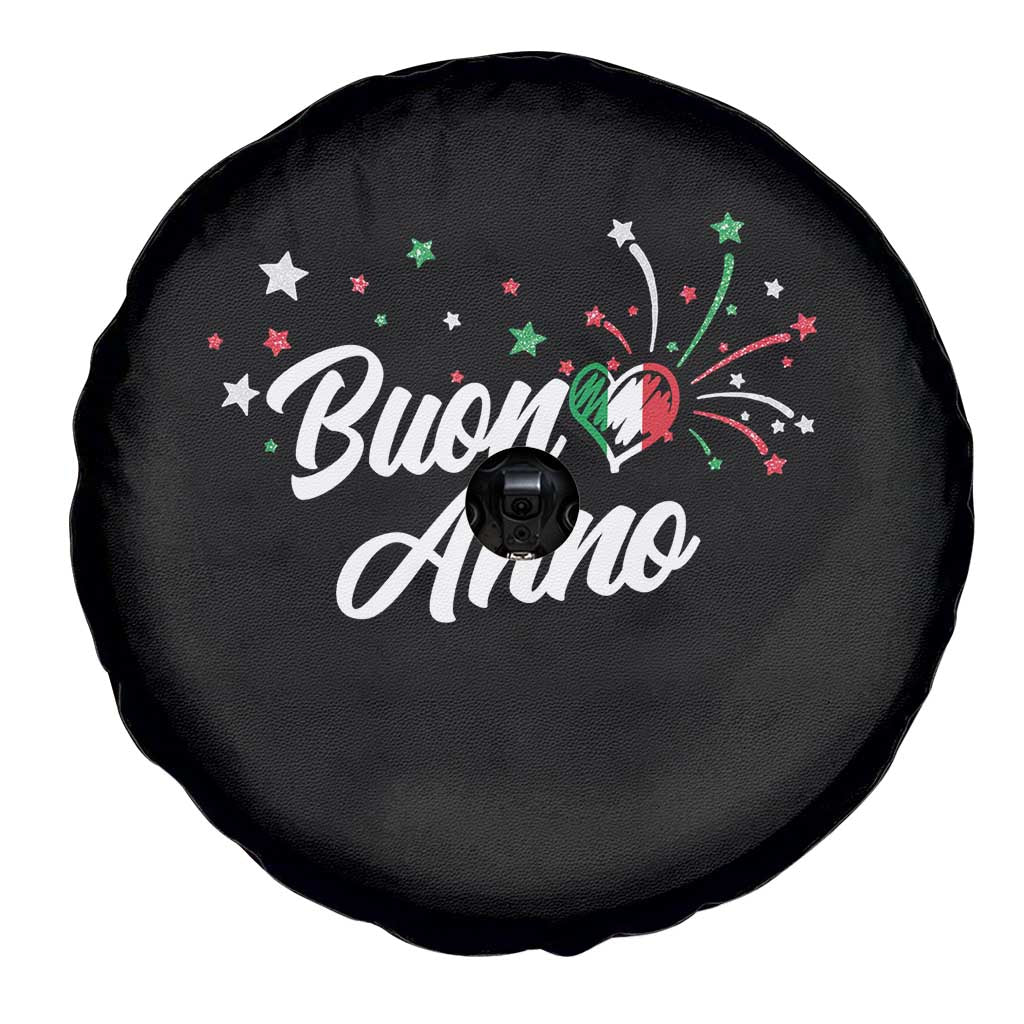 Funny Buon Anno Itlalian New Year Spare Tire Cover Italy Heart - Wonder Print Shop