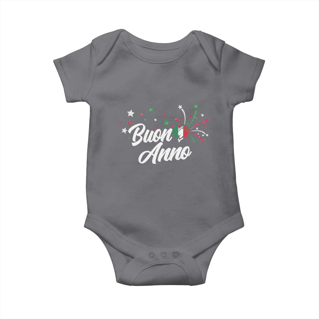 Funny Buon Anno Itlalian New Year Baby Onesie Italy Heart - Wonder Print Shop