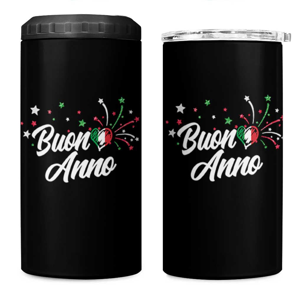 Funny Buon Anno Itlalian New Year 4 in 1 Can Cooler Tumbler Italy Heart - Wonder Print Shop