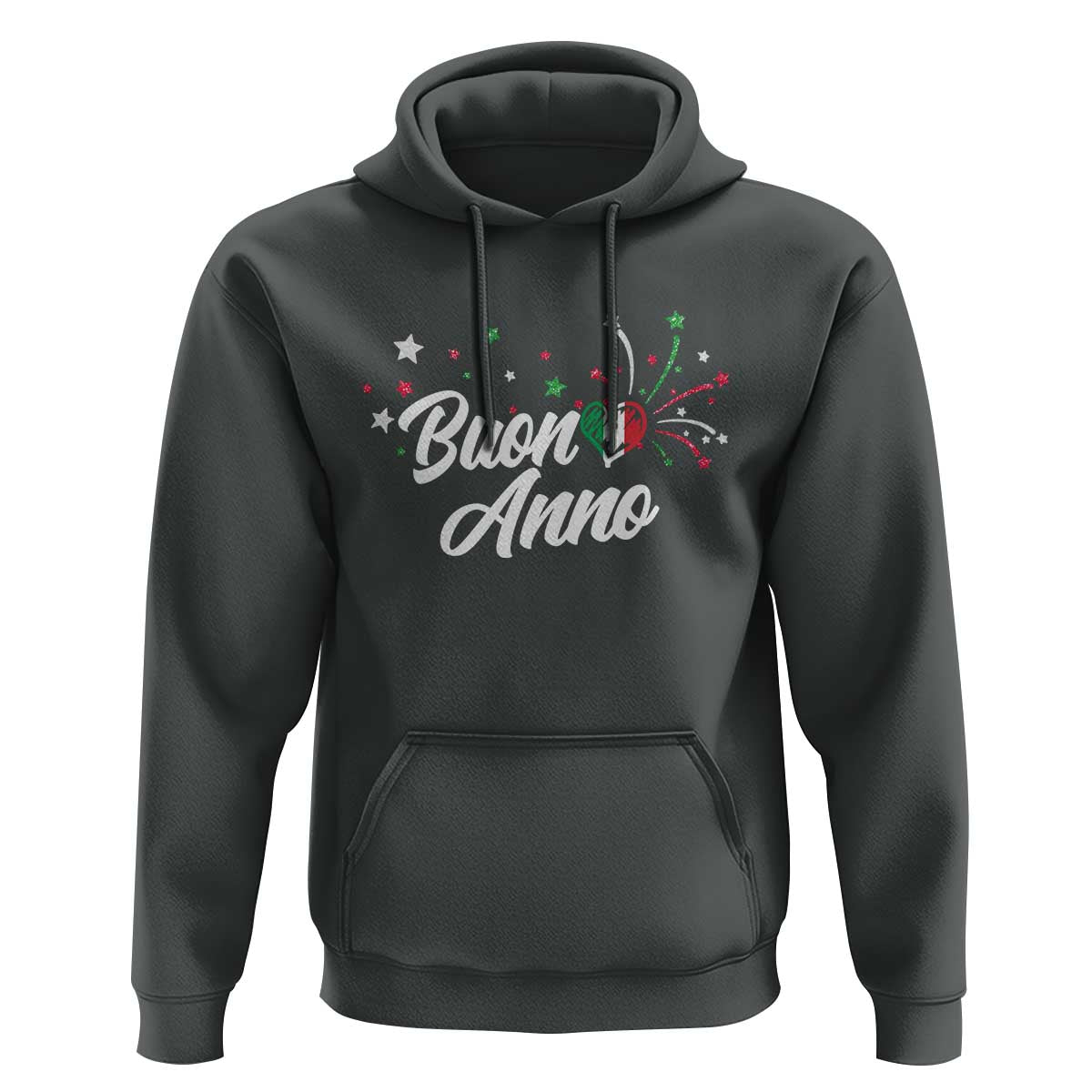 Funny Buon Anno Itlalian New Year Hoodie Italy Heart - Wonder Print Shop