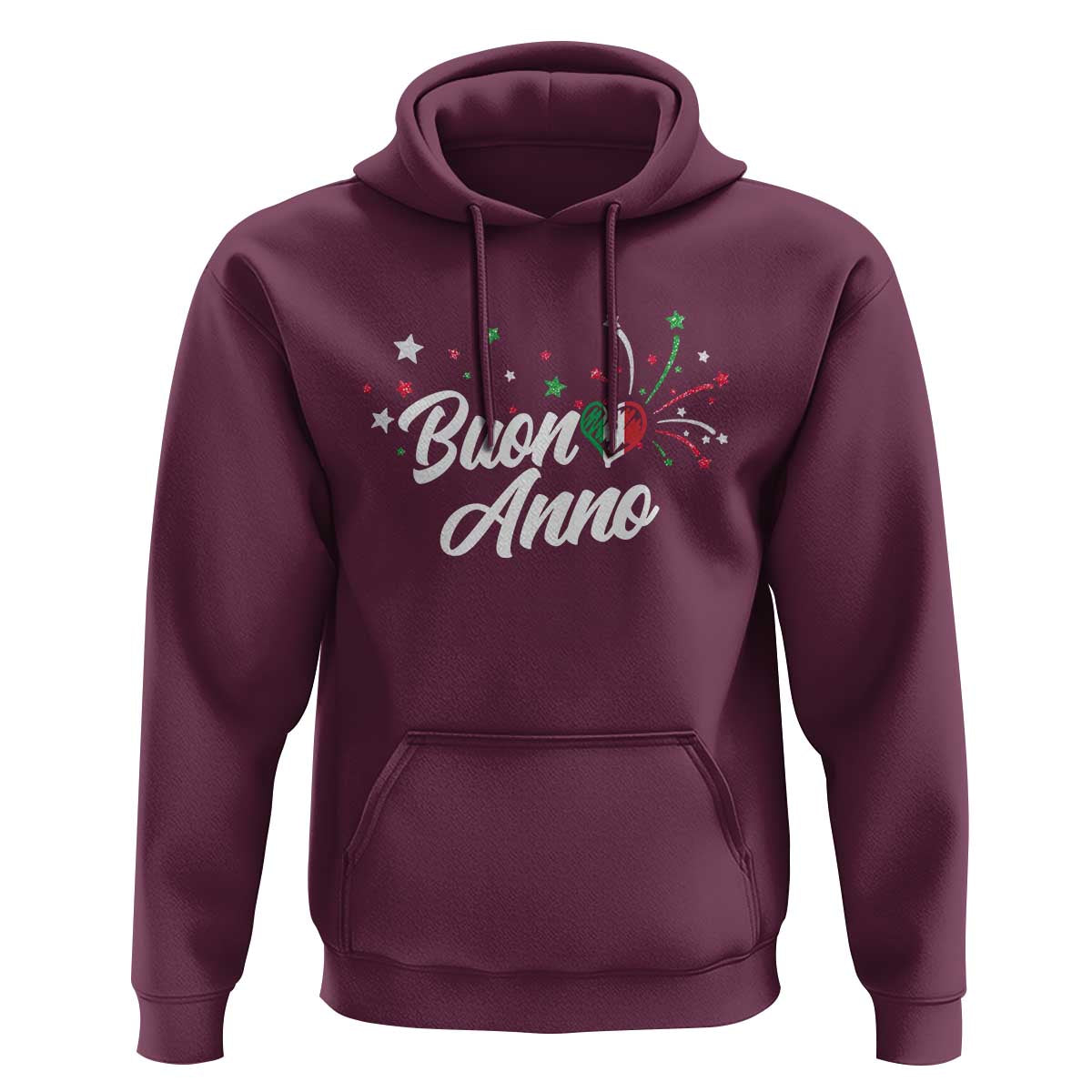 Funny Buon Anno Itlalian New Year Hoodie Italy Heart - Wonder Print Shop