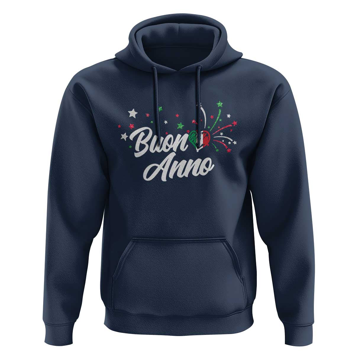 Funny Buon Anno Itlalian New Year Hoodie Italy Heart - Wonder Print Shop