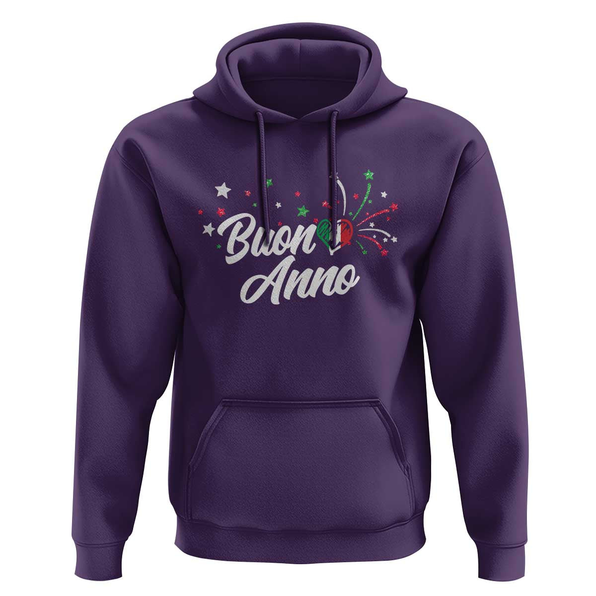 Funny Buon Anno Itlalian New Year Hoodie Italy Heart - Wonder Print Shop