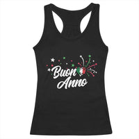 Funny Buon Anno Itlalian New Year Racerback Tank Top Italy Heart - Wonder Print Shop