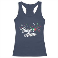 Funny Buon Anno Itlalian New Year Racerback Tank Top Italy Heart - Wonder Print Shop