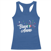 Funny Buon Anno Itlalian New Year Racerback Tank Top Italy Heart - Wonder Print Shop