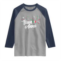 Funny Buon Anno Itlalian New Year Raglan Shirt Italy Heart - Wonder Print Shop