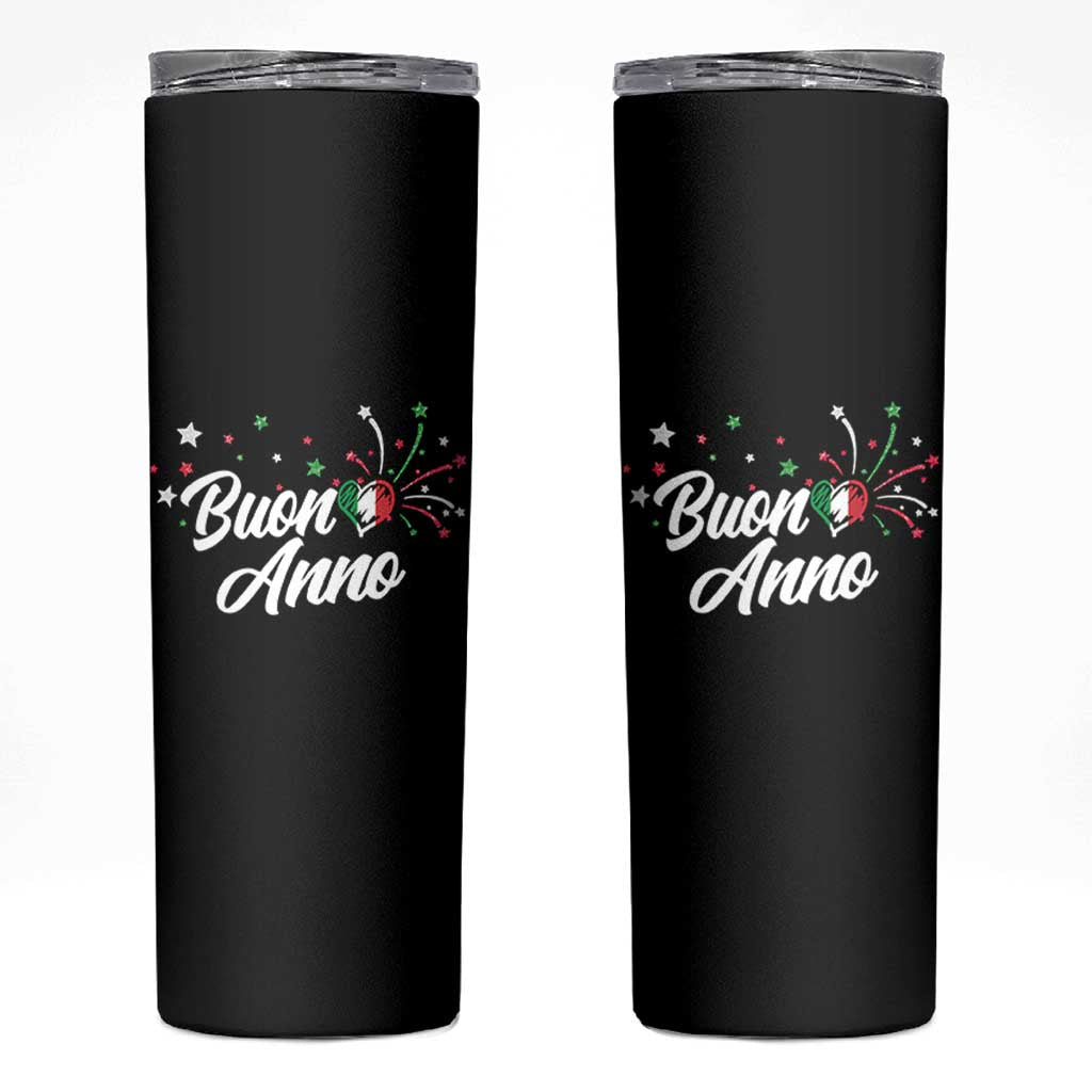 Funny Buon Anno Itlalian New Year Skinny Tumbler Italy Heart - Wonder Print Shop