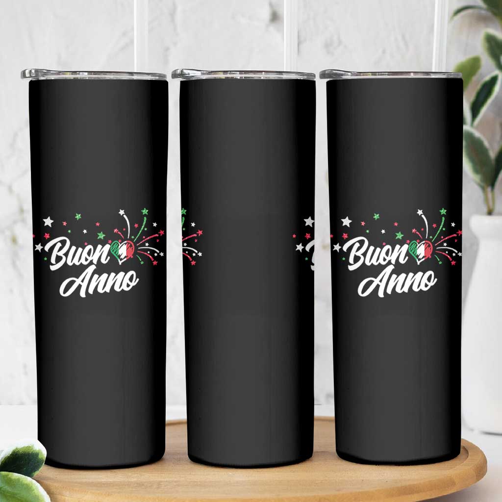 Funny Buon Anno Itlalian New Year Skinny Tumbler Italy Heart - Wonder Print Shop