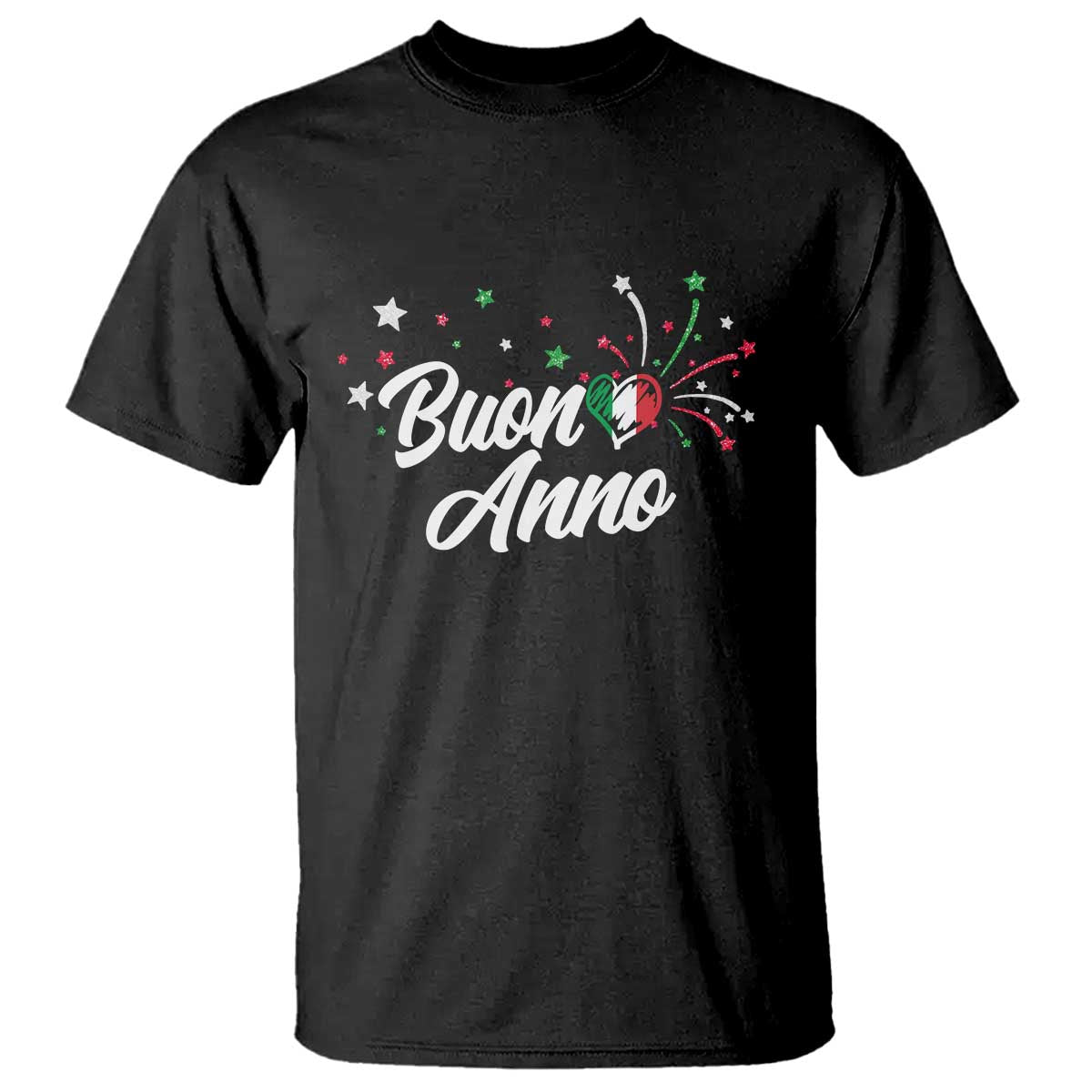 Funny Buon Anno Itlalian New Year T Shirt Italy Heart - Wonder Print Shop