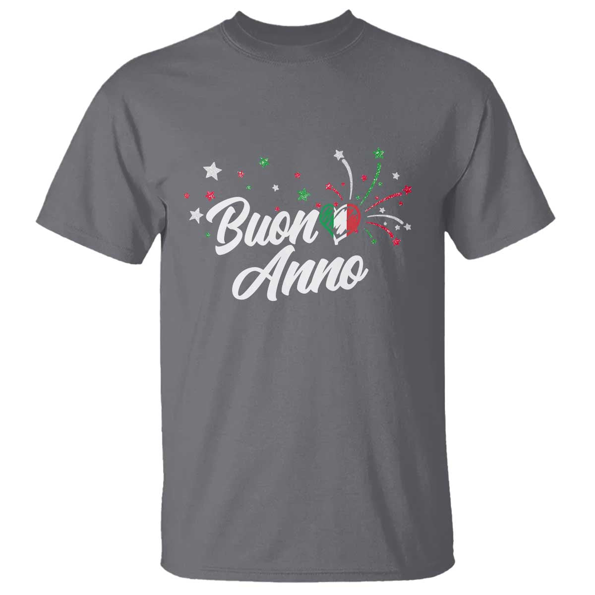 Funny Buon Anno Itlalian New Year T Shirt Italy Heart - Wonder Print Shop