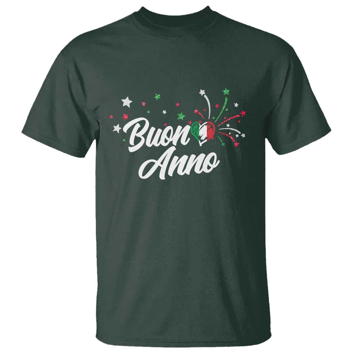 Funny Buon Anno Itlalian New Year T Shirt Italy Heart - Wonder Print Shop