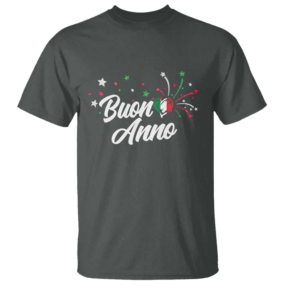 Funny Buon Anno Itlalian New Year T Shirt Italy Heart - Wonder Print Shop