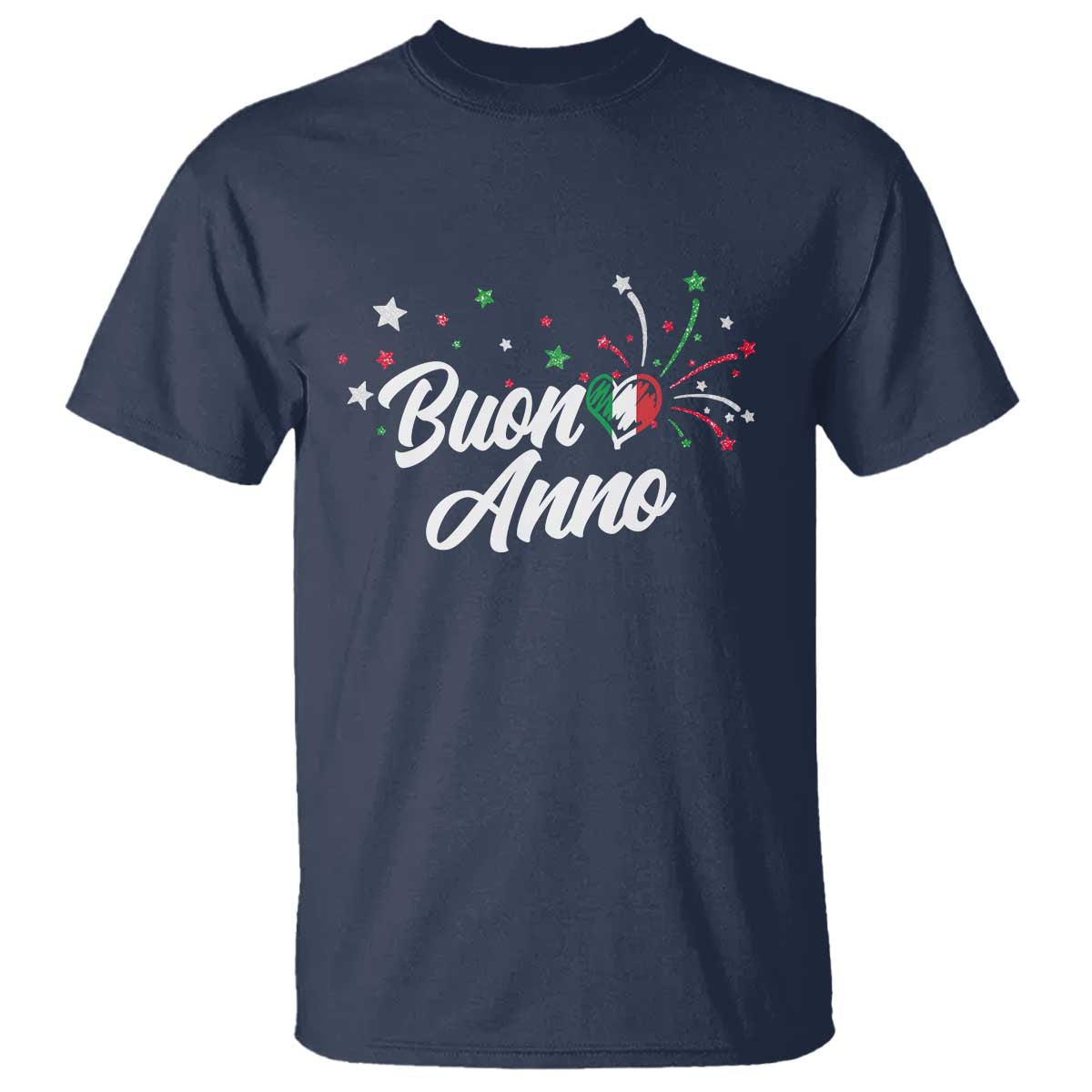Funny Buon Anno Itlalian New Year T Shirt Italy Heart - Wonder Print Shop