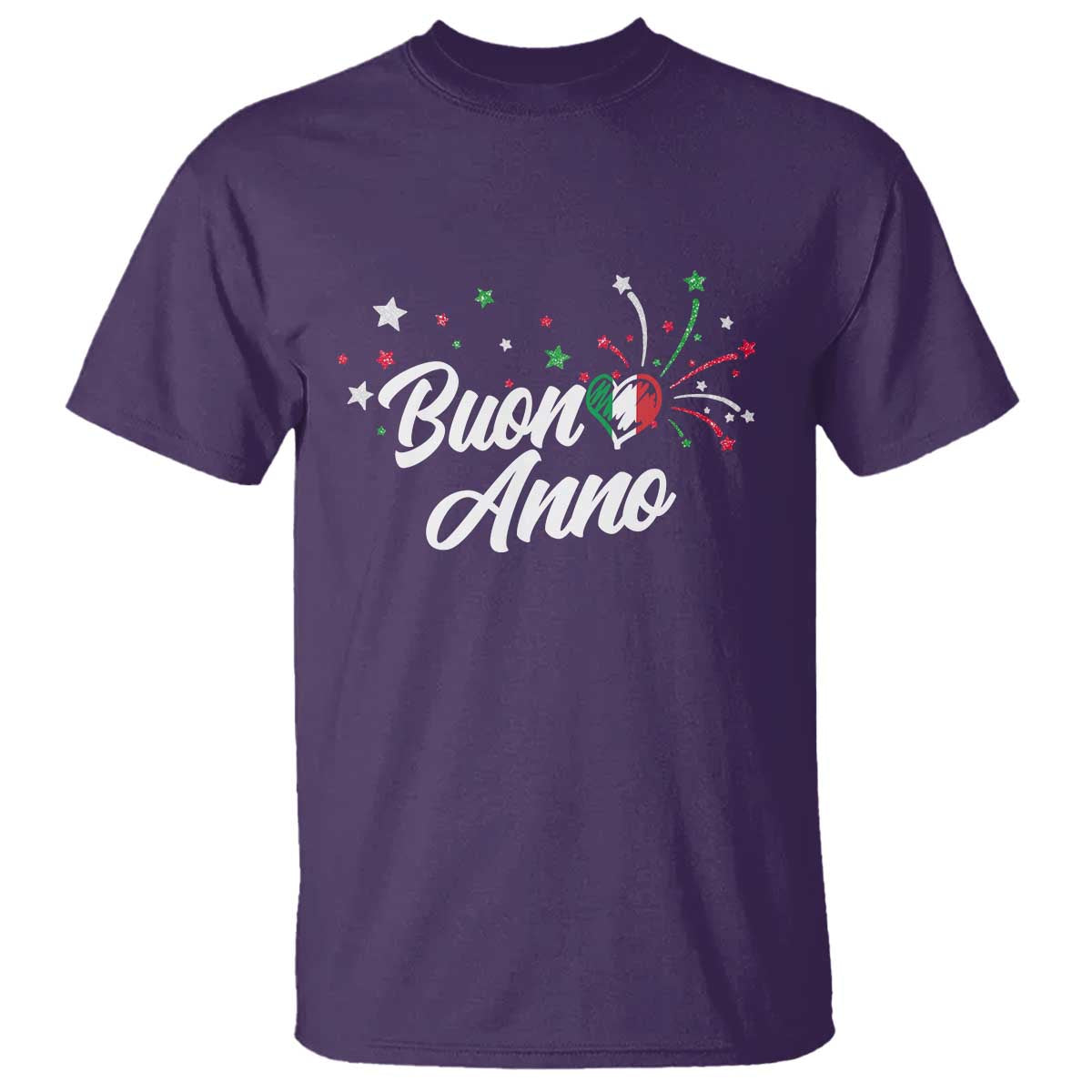 Funny Buon Anno Itlalian New Year T Shirt Italy Heart - Wonder Print Shop