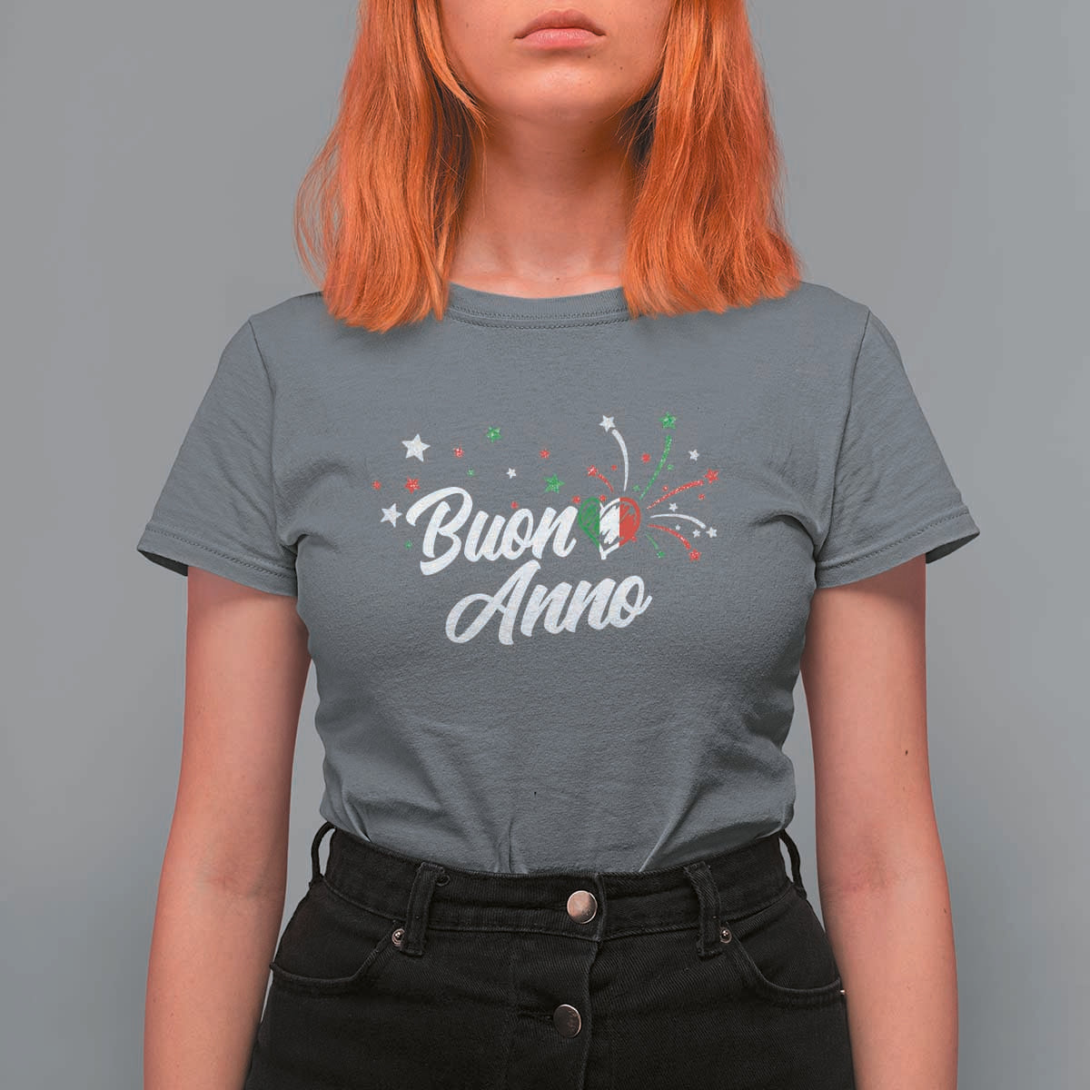 Funny Buon Anno Itlalian New Year T Shirt For Women Italy Heart - Wonder Print Shop