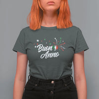 Funny Buon Anno Itlalian New Year T Shirt For Women Italy Heart - Wonder Print Shop
