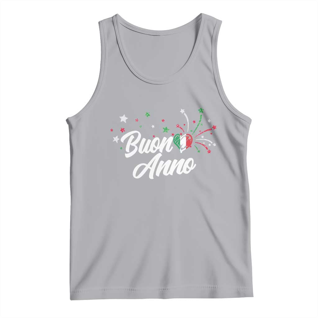 Funny Buon Anno Itlalian New Year Tank Top Italy Heart - Wonder Print Shop