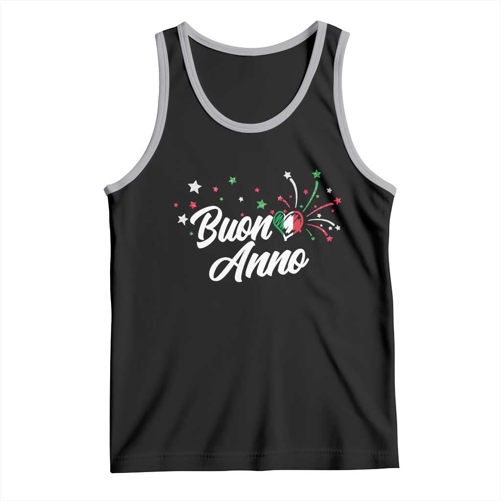 Funny Buon Anno Itlalian New Year Tank Top Italy Heart - Wonder Print Shop