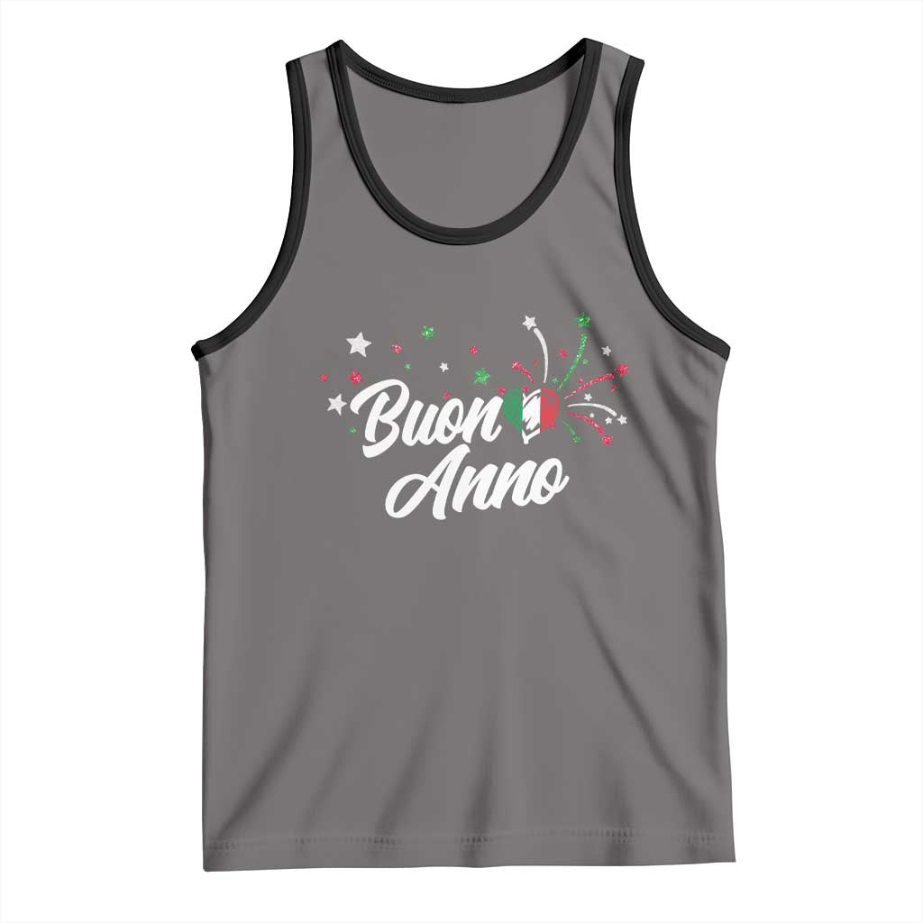 Funny Buon Anno Itlalian New Year Tank Top Italy Heart - Wonder Print Shop