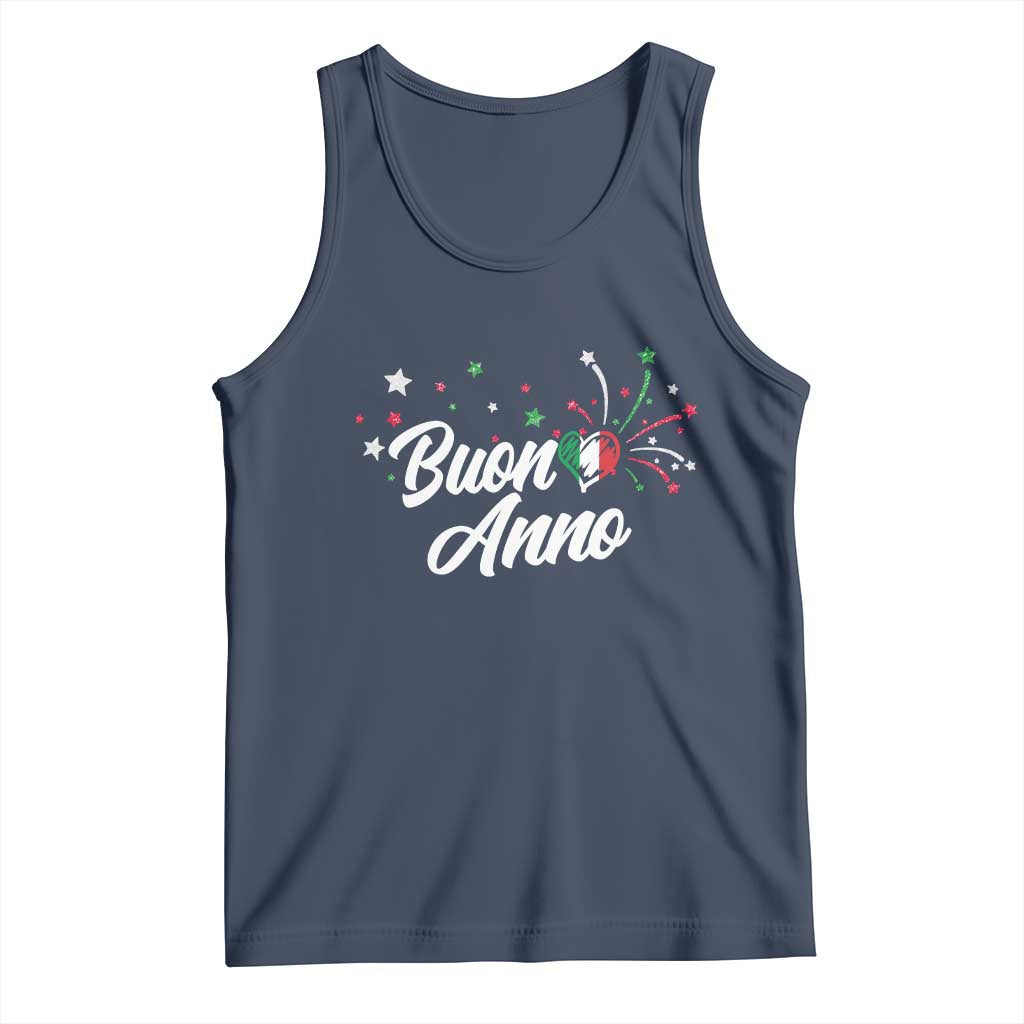 Funny Buon Anno Itlalian New Year Tank Top Italy Heart - Wonder Print Shop