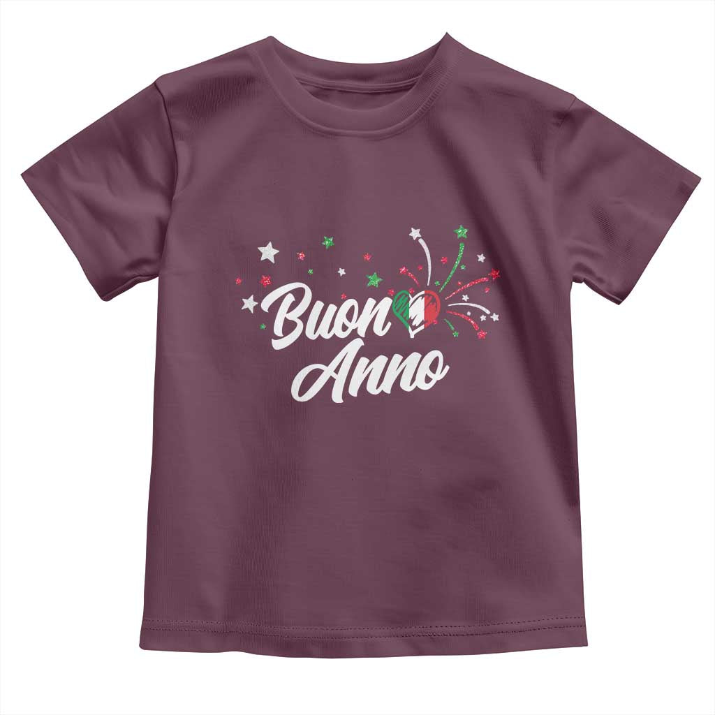 Funny Buon Anno Itlalian New Year Toddler T Shirt Italy Heart - Wonder Print Shop